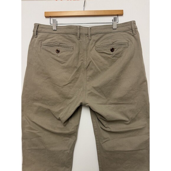 Flint and Tinder Chino Pants Mens 36x32 Gray Straight Fit Preppy Huckberry * - Picture 6 of 12